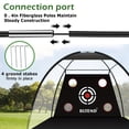 thumbnail image 4 of Golf Practice Net 10x7ft with Mat, 11 Tees & 9 Balls - Indoor Outdoor Hitting Training Net for Backyard Driving, Perfect Golf Gift for Men, 4 of 8