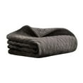 thumbnail image 2 of Superior Karina Cotton Velvet Lightweight Quilt, Throw, Grey, 2 of 9