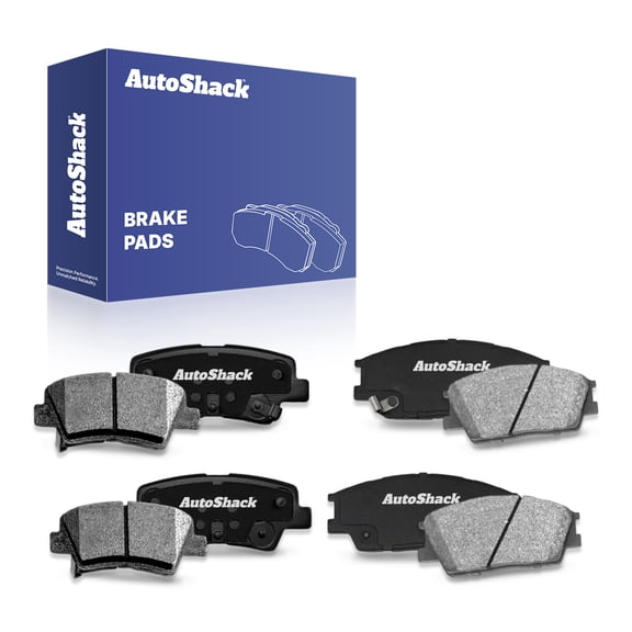 AutoShack Front & Rear Ceramic Brake Pad Set for Kia & Hyundai, Soul 2019-2025 Venue 2020-2025, FWD L4 1.6L 2.0L