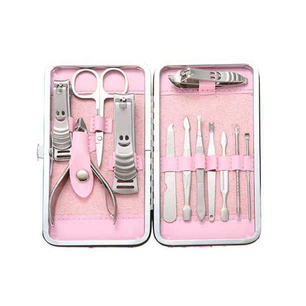 Juego de manicura, cortaúñas profesionales, pedicura, herramientas para el cuidado de las uñas, kit de aseo