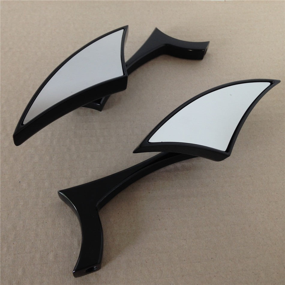 Motorcycle Chrome Spear Blade Mini Side Mirrors For Harley Davidson Sportster Dyna Softail 
