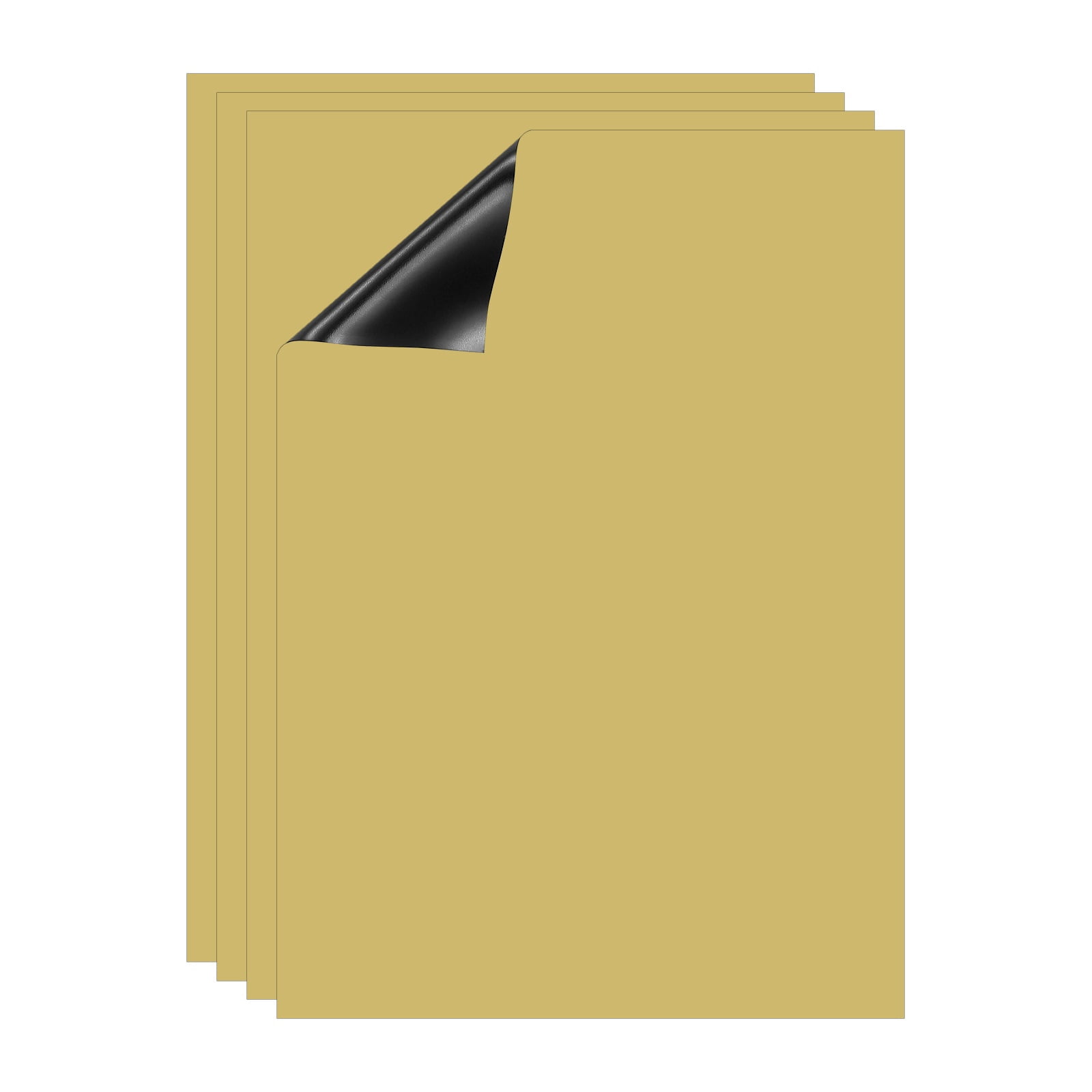 Dry Erase Board, A4 4 Pack Fridge Calendar Board Magnets Whiteboard, Gold