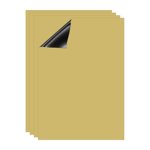 Dry Erase Board, A4 4 Pack Fridge Calendar Board Magnets Whiteboard, Gold