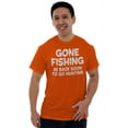 thumbnail image 4 of Funny Dad Gone Fishing Hunting Season Men's Big & Tall Crewneck Graphic Tee Brisco Brands 4X, 4 of 5
