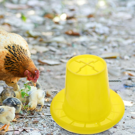 OUNONA  2 Pcs Feed Bucket Chicken Food Container Poultry Feeder