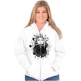 thumbnail image 4 of Celestial Sun Space Hands Spiritual Zip Up Hoodie Men's Women's Brisco Brands M, 4 of 6