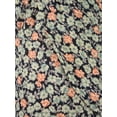 thumbnail image 4 of En Creme Lucky Green Mini Floral Print Springtime Tulip Fly Away Mini Shorts, 4 of 4