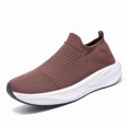 thumbnail image 2 of Men's Slip On Sock Walking Shoes Knit Upper Thick Cushioned Sole Casual Sneakers for Daily Commute, 2 of 8
