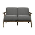 thumbnail image 3 of OakvillePark Ecola Fabric Living Room Loveseat, Gray, 3 of 5