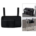 thumbnail image 3 of Bolsa para sil de ruedas, bolsa para reposabrazos, regal familia, de almacenamiento de 5 bolsillos para sil de ruedas Negro Baoblaze bolsa lateral para silla de ruedas, 3 of 8