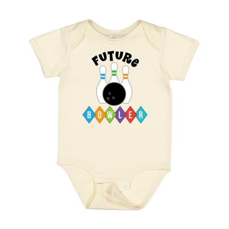 

Inktastic Future Bowler Bowling Pins Gift Baby Boy or Baby Girl Bodysuit