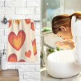 thumbnail image 7 of Retro Valentine Orange Hearts Towels 2 Piece Washcloth Hand Towels, Highly Absorbent Towels for Bathroom, Hotel, Gym and Spa 28 X 16 Inches, 7 of 7