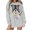 Grey [Halloween Clothes for Women Clearance], variant on Halloween Clothes for Women Loose Fit X-Ray Skeleton Printed Maternity Sweatshirts Pregnancy Announcement Tops Oversized Outfits Womens Sweaters Fall Fashion Clothing Navy, S