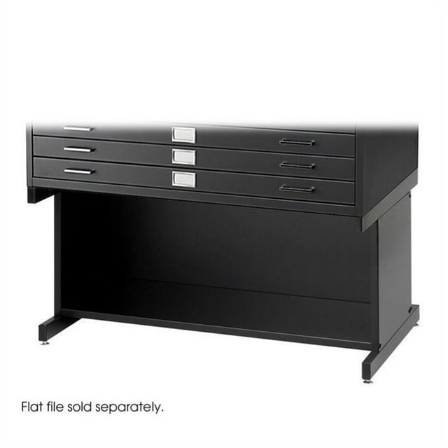 Safco Open 20" Metal Base for Flat Files Cabinet in Black