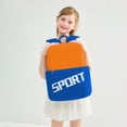 thumbnail image 2 of Color Block Sport Print Backpack Lightweight Waterproof Casual School Bookbag For Elementary Daily Travel Outdoor for Ages 5rd 5th 7th 9th, 2 of 7