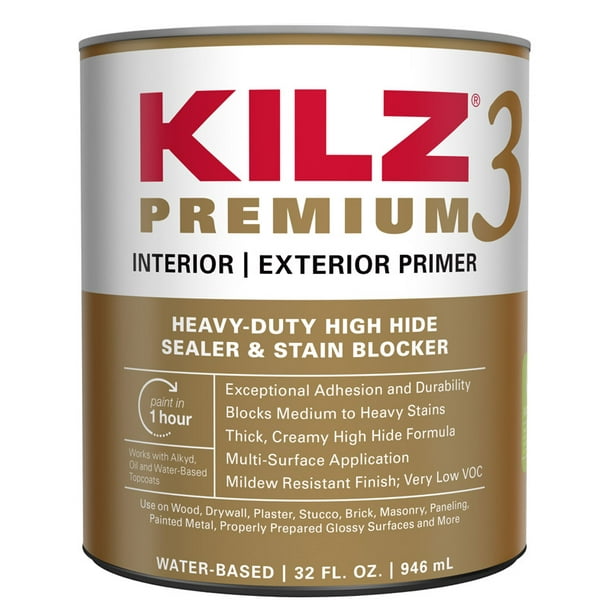 KILZ Premium White Flat WaterBased Primer and Sealer 5 gal. Walmart