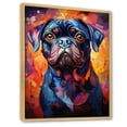 thumbnail image 2 of Designart "Pop Art Pug Extravaganza VI" Animals Dog Floater Framed Wall Decor, 2 of 5