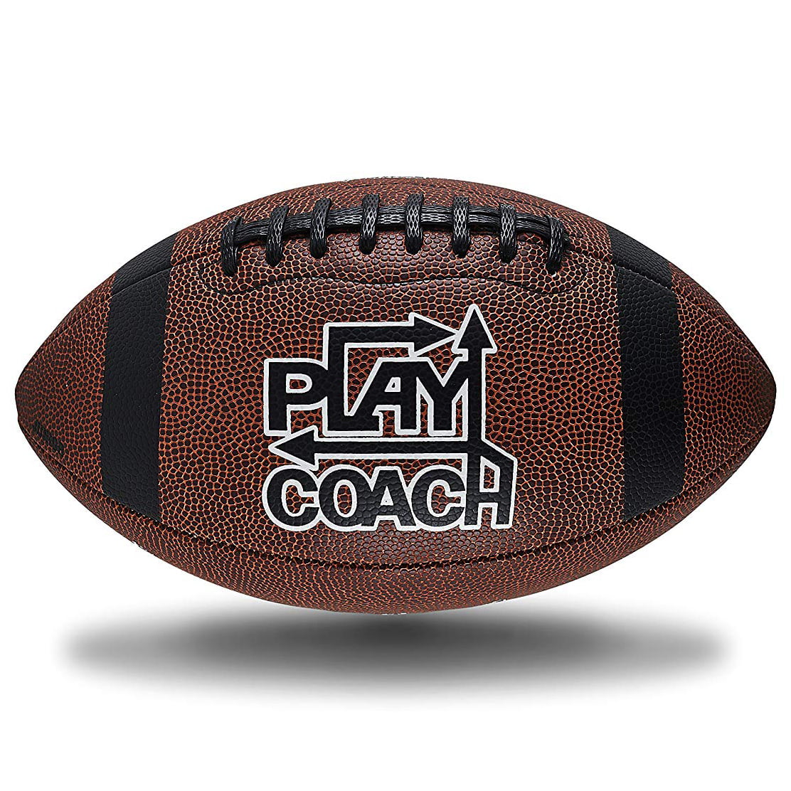 PlayCoach Peewee High-Quality Unique Grip Youth Football for Kids 6 to 9, Brown