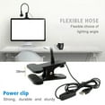 thumbnail image 6 of DC5V USB LED Desk Lamp with Clip Flexible Table Lamp for Book Reading Study Office Bedside Work Children Night Light for Home (Silver-White), 6 of 7