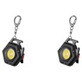thumbnail image 2 of tssuouriy Keychain Flashlight Rechargeable Outdoor Keyring Light Key Chain Lamp Attachable Work Inspection Bottle Opener Black 2Set, 2 of 6
