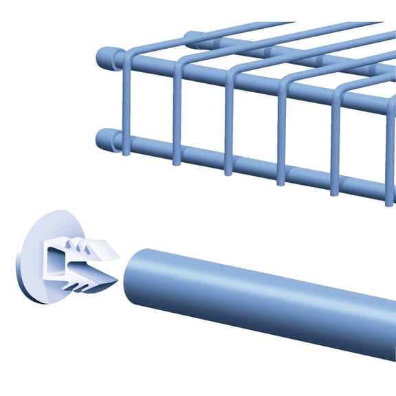 ClosetMaid Hanger Bar Pole Cap Closet Pole Cap - Hanging Rod Mount - White