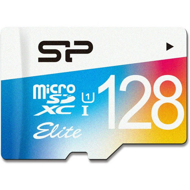 Silicon Power 128GB Elite microSDXC UHS1 Memory Card with Adapter