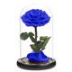 thumbnail image 1 of Decoración de flores eternas, base de cubierta de cristal rosa con luces, regalos navideños, regalos de cumpleaños para amigos y familiares, 1 of 5