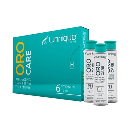 Care Hair Ampoules - Ph Balancing & Ultimate Repair for Dry, Damaged Hair - Enhances Hair 6x15 ml