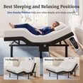 thumbnail image 4 of Adjustable Bed Frame Base Twin XL Size with Massage, Ergonomic Head&Foot Incline - Zero Gravity Electric Bed with 4 USB Ports, Nightlight, Wireless Remote, 3 Min Fast Assembly, 3 Height Options, 4 of 11