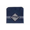 thumbnail image 2 of Tefillin Bag Faux Suede Navy and White Diamond and Swirl Design, 2 of 4