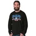 thumbnail image 3 of Fathers Day Commander in Chief Dad Men's Big & Tall Long Sleeve Graphic Tee Brisco Brands 3X, 3 of 4