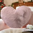 thumbnail image 6 of Heart Pillows, Love Heart Shaped Pillow, Small Cute Dusty Pink Heart Pillows for Gifts, Faux Rabbit Throw Pillows for Her, Kids, Girls Home Decoration, 10X11 Inch, 6 of 6