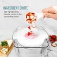 thumbnail image 5 of Nostalgia Electric Ice Cream Maker with 2-Qt Double Insulated Gel Canister & Stainless Steel Base - Makes Sorbet, Soft Serve, and Frozen Yogurt - White, 5 of 8