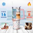 thumbnail image 4 of 40 OZ Tumbler with Handle Insulated Coffee Mug Starry Night Sky, Moon, Aurora Coffee Mug for Cafe Drinks Beverage Liquid Cocktail Ideal Gift for Husband Son Dad, 4 of 7