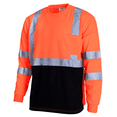 thumbnail image 2 of JORESTECH 5-Pack Hi-Vis Long Sleeve Safety Shirt, ANSI Class 3 (XS, Orange/Black), 2 of 7