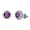 Purple, variant on 1 Pair Stud Earrings Sunflower Shape Cubic Zirconia Inlaid Ear Studs Women Geometric Earrings Jewelry Gift
