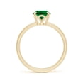 thumbnail image 2 of ANGARA Lab Grown 1.5 Ct Solitaire Oval Emerald Classic Engagement Ring for Women in 14K Yellow Gold (Size-9x7mm) | May Birthstone, Anniversary, Jewelry Gift for Women | Lab-Grown Emerald Ring, 2 of 9