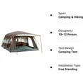 KTT Extra Large Tent 1012 Person(A),Family Cabin Tents,2 Rooms,3 Doors and 3 Windows with Mesh
