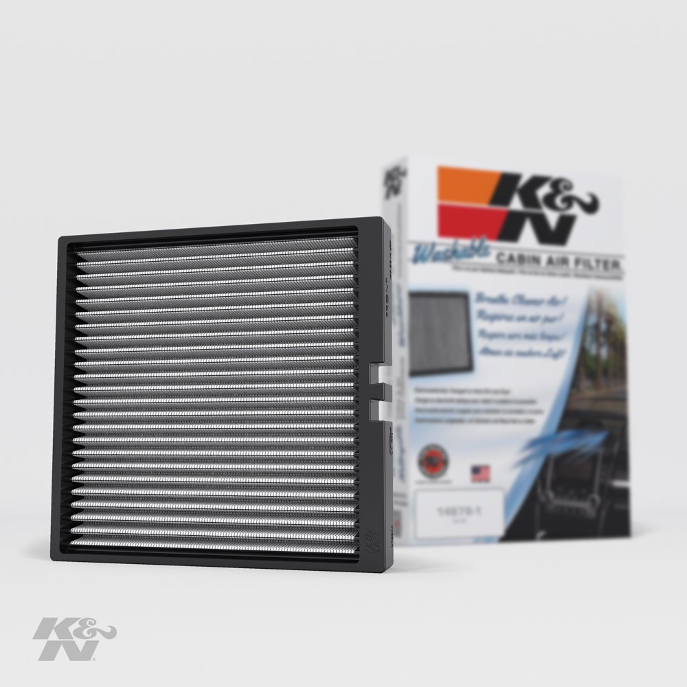 K&N Cabin Air Filter Washable and Reusable Designed For Select 2014