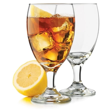 ZRQarq 16 Ounce Occasions Classic Goblet Glass, Clear, 4-Piece