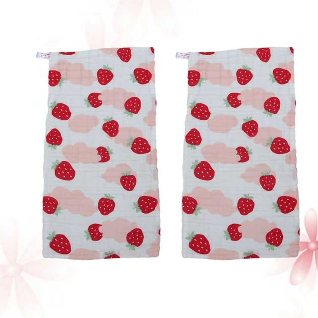 TEHAUX 2Set Cotton Face Towels for Kids Daily Use Cotton Simple Unisex Design
