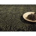 thumbnail image 5 of MDA Home Ksamil 3'8" x 5'7" Geometric Area Rug in Black/Gold, 5 of 5