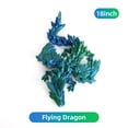 thumbnail image 3 of Dragón impreso en 3D con 2 alas articuladas flexibles Unión flexible para fanáticos de los niños, 3 of 8
