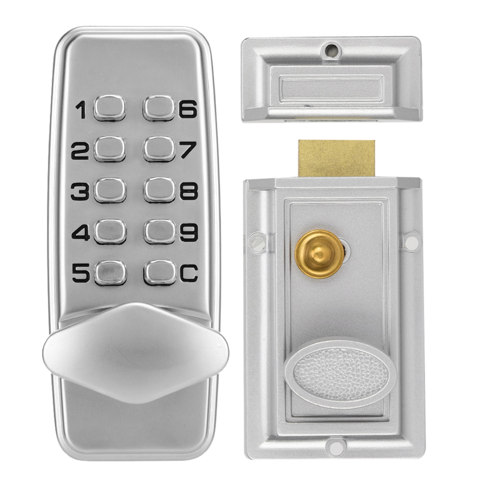 Nieyigj 2-4 Digits Mini Mechanical Keypad Code Lock, Heavy-Duty Weatherproof Cabinet Lock, Keyless Entry Door Password Security Coded Lock for Indoor Outdoor Storage Cabinets, Drawers & Lockers