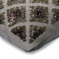 thumbnail image 2 of The HomeCentric Pillow Cover, Gray Pack of 2, 22x22 inch (55x55 cm) Throw Pillow Covers, Linen Sequins & Lattice Throw Pillows For Couch, Geometric Pattern Modern Style Easter - Winter Check, 2 of 3