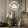 thumbnail image 7 of Room Decor 1pc Happy Easter Round Aluminum Sign, 8x8 Inch, 2D Printed Vintage Floral Wreath Design, UV & Scratch Resistant with Anti-Graffiti Finish, Metal Wall Decor for Home, Kitchen, 7 of 7