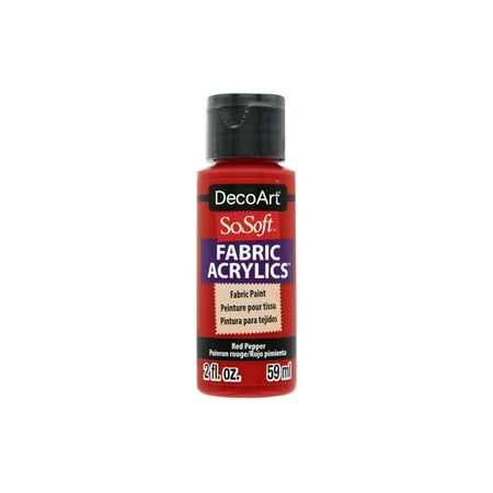 

Decoart SoSoft Fabric Paint 2oz Red Pepper