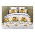 thumbnail image 1 of Housse de Couette/lit 3D Fleur Grand Très Grand Taille Ensemble 4 Pcs Coton Poncé 034, 1 of 1