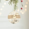thumbnail image 6 of XYAIYT Christmas Decorations Wooden Hanging Number Pendants Natural Wood Various Shapes Star Deer Ball Stocking Lightweight Easy to Hang Gift Home Office Ornaments for Tree 4.7in White, 6 of 6