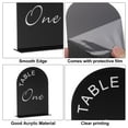 thumbnail image 3 of Uxcell Soporte de Número de Mesa de Arco de Acrílico de 2 cm con Base para Bodas y Cumpleaños 15 Pcs Negro Blanco, 3 of 7